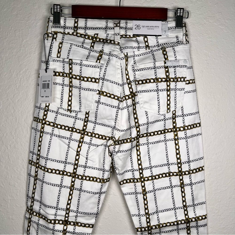 7 for all mankind high waist ankle skinny jeans 🔥 NWT 🔥 Size 24